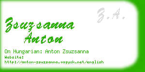 zsuzsanna anton business card